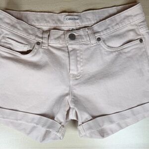 Calvin Klein Women's Light Pink Jean Shorts